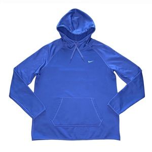 Nike Dri-Fit Pullover Hoodie Fleece Interior in Periwinkle Blue, Women’s Large